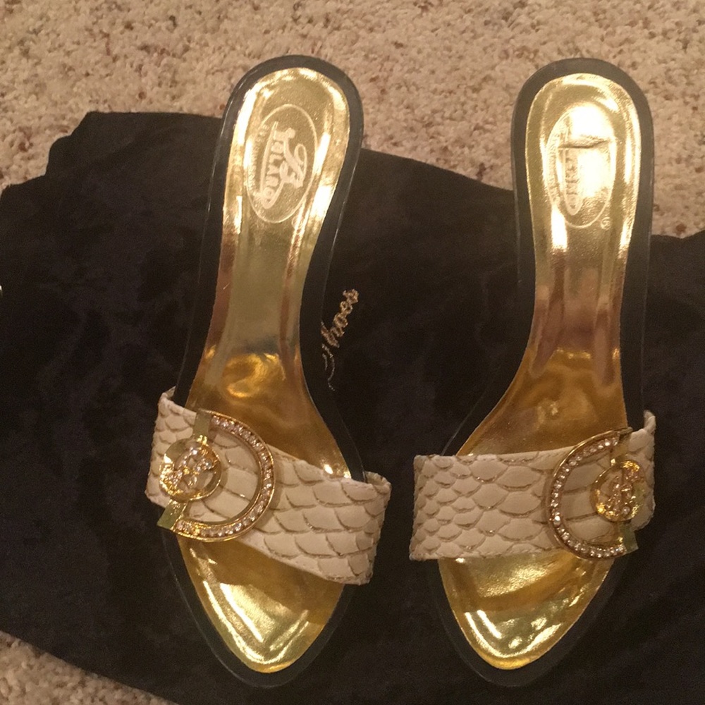 Bejeweled Heeled Sandals